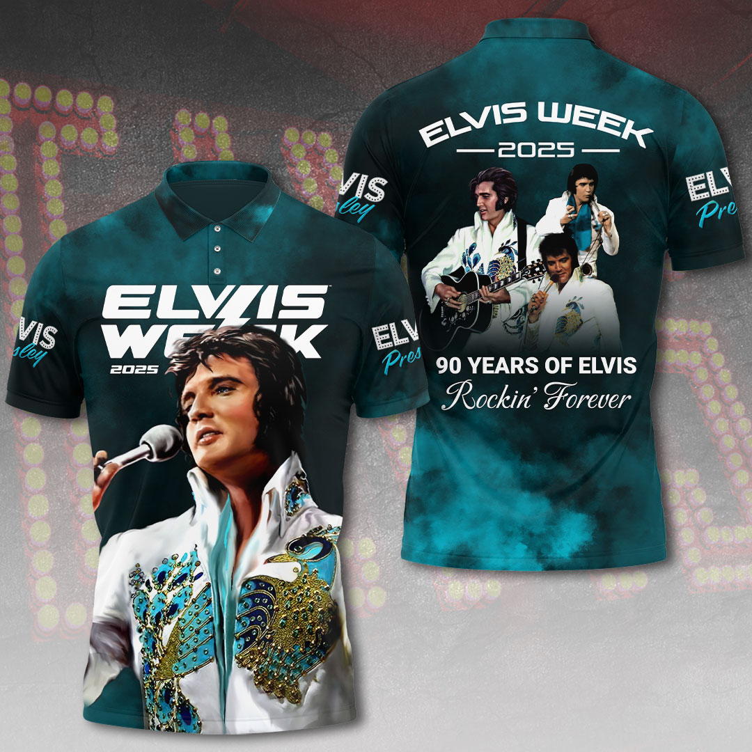 Elvis Presley Singles Polo Shirt