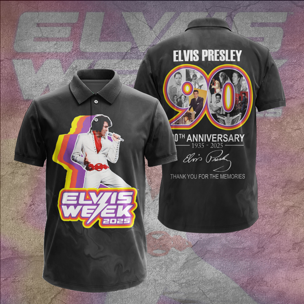 Elvis Presley 1935-2025 Polo Shirt