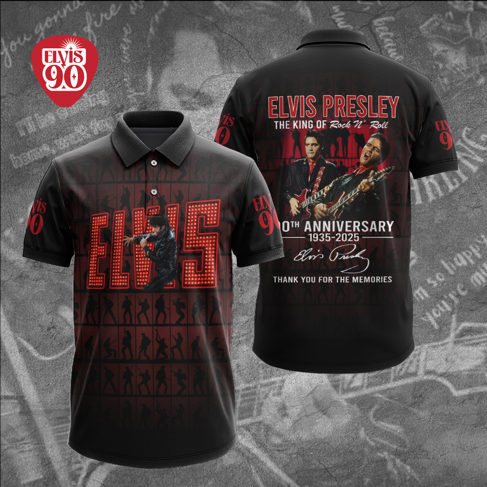 Elvis Presley Vintage Satellites Polo Shirt