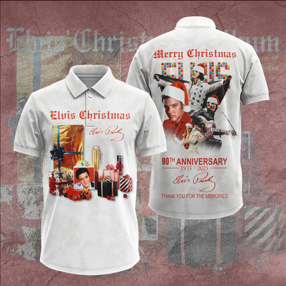Elvis Presley Retro Presley Family Polo Shirt