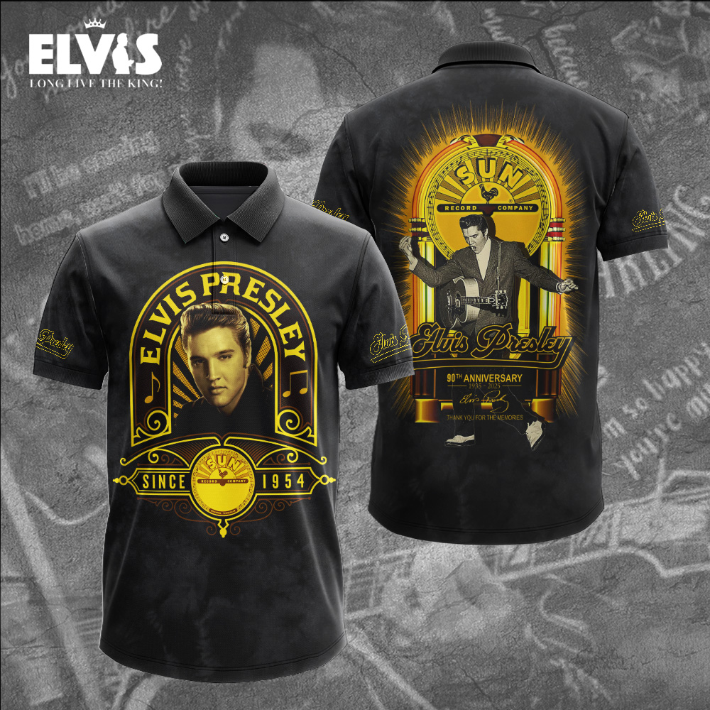 Elvis Presley Retro Icon Polo Shirt