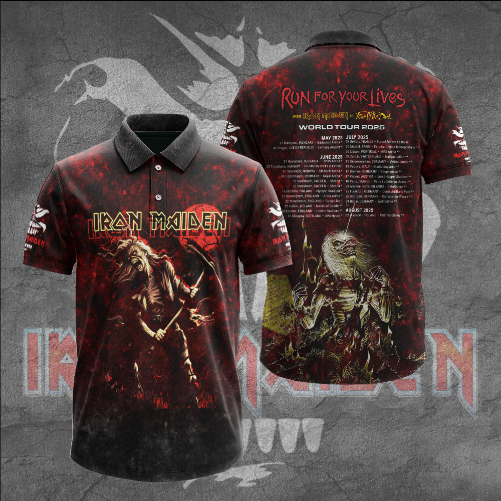 Iron Maiden Inferno 3D Polo Shirt