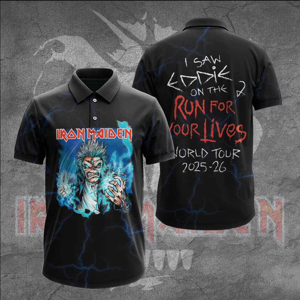 Iron Maiden Eddie Captain 3D Polo Shirt