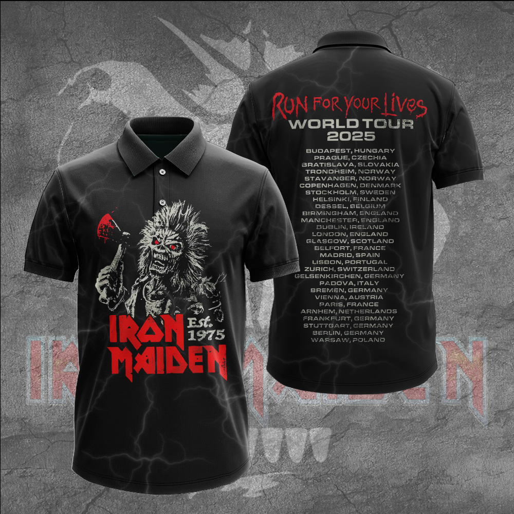 Iron Maiden Eddie Warlord 3D Polo Shirt
