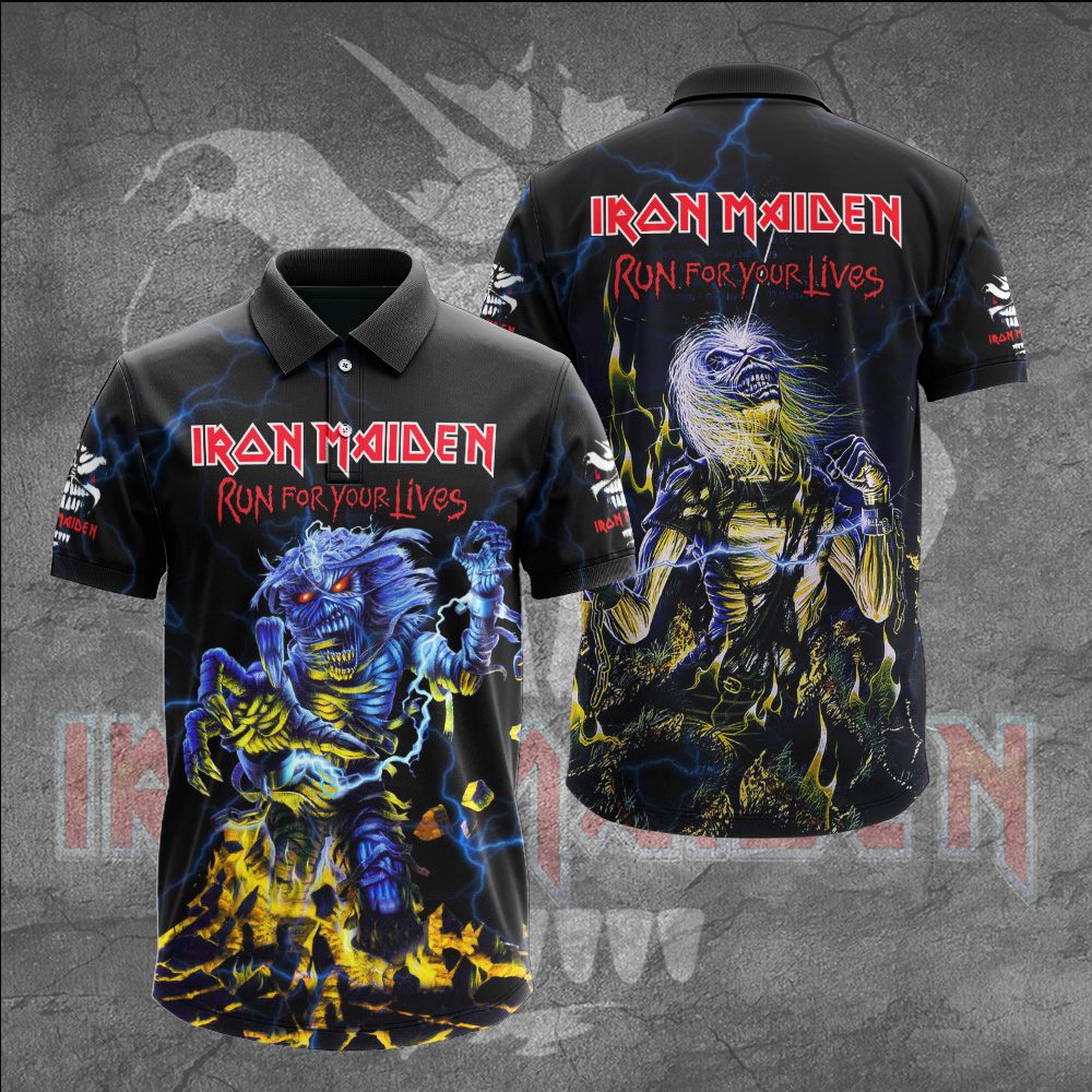 Iron Maiden Cyborg Eddie 3D Polo Shirt