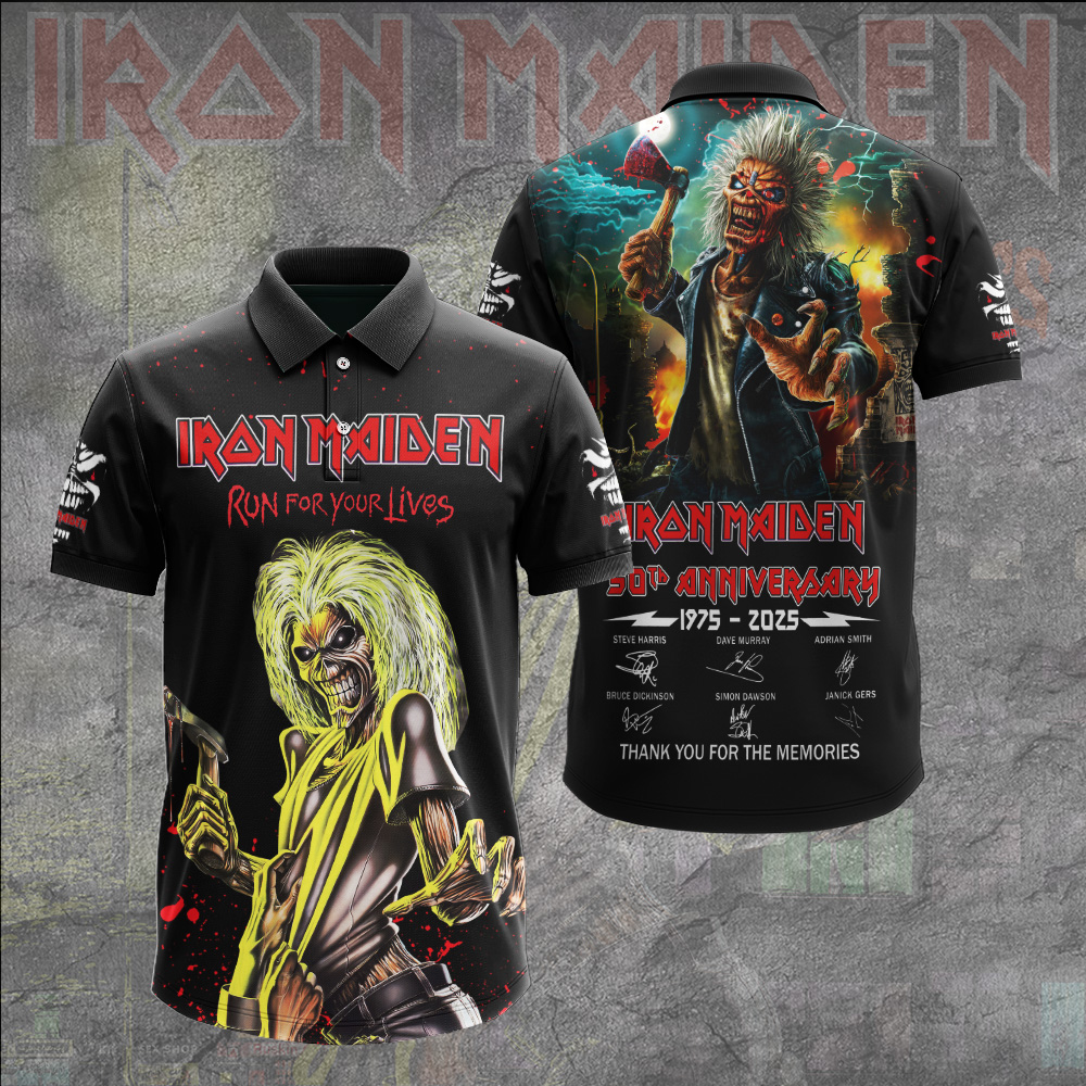 Iron Maiden Devil Mascot 3D Polo Shirt