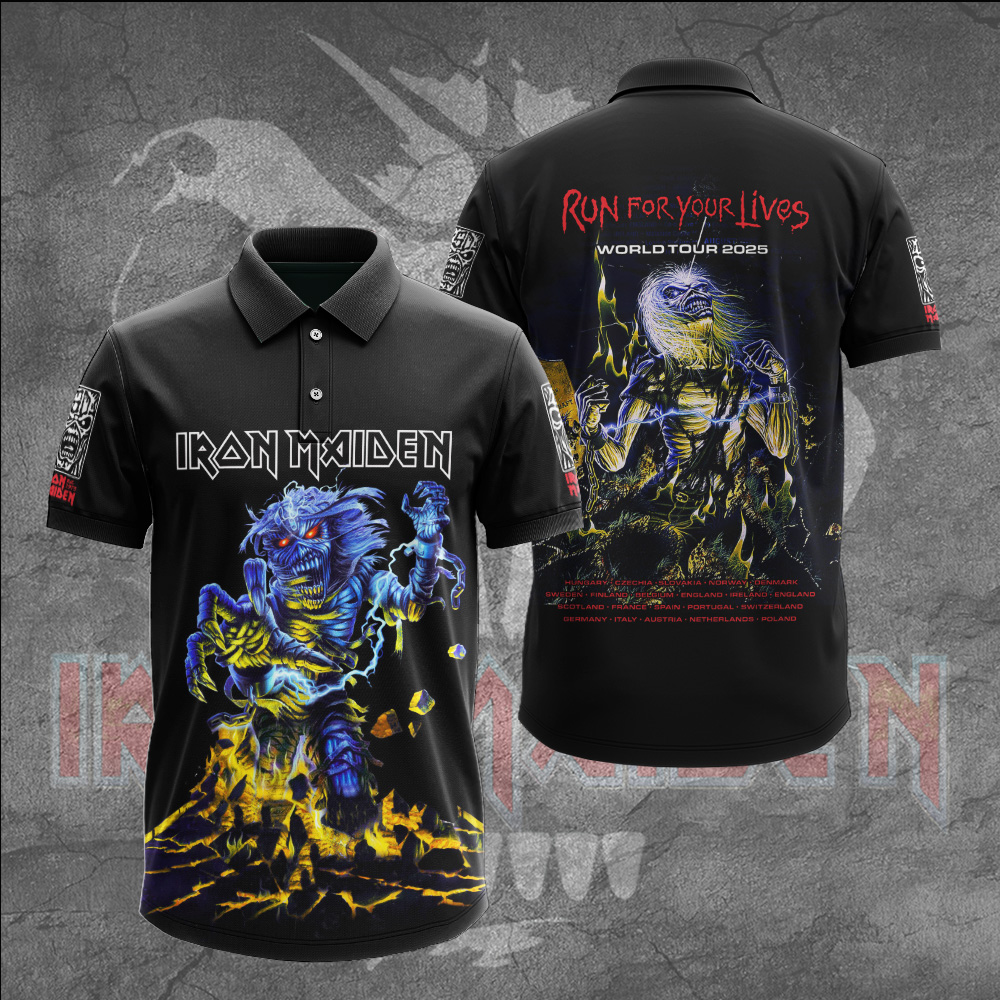 Iron Maiden Iconic Band Polo Shirt