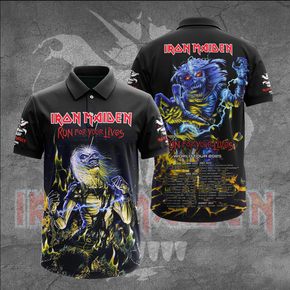 Iron Maiden Iconic Riffs 3D Polo Shirt
