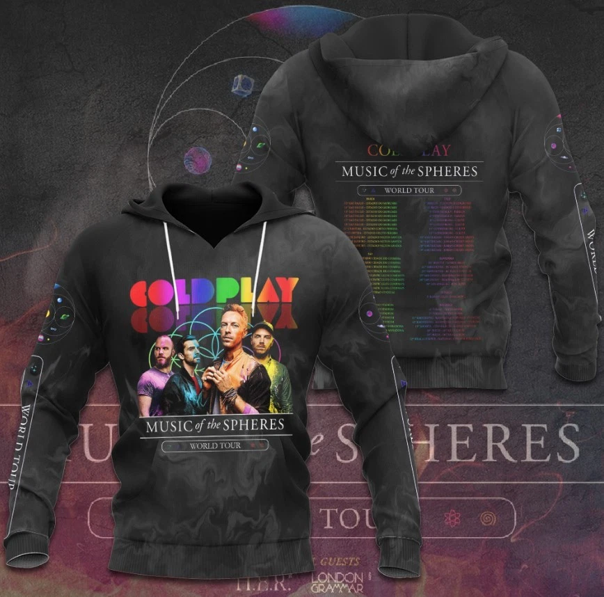 Coldplay 3D Hoodie Good Price New Hohoodie For Fan Best New New