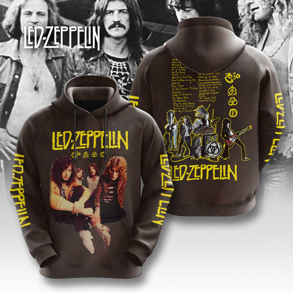 Led Zeppelin Brand 3D Hoodie