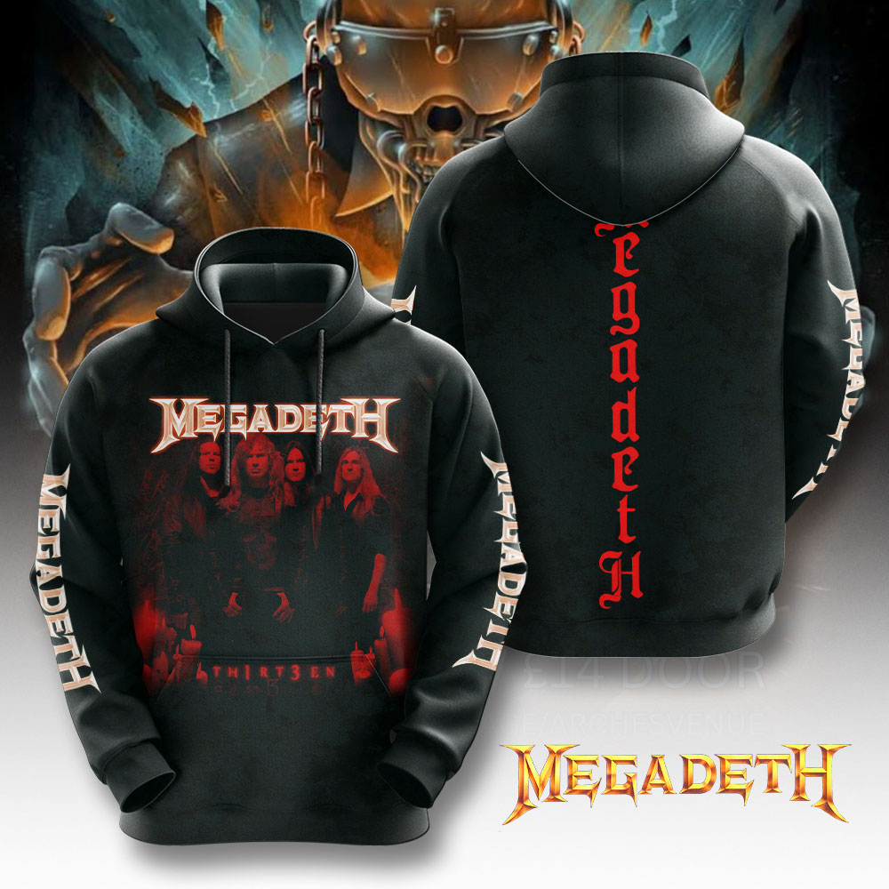 Megadeth Band Band Hoodie Black