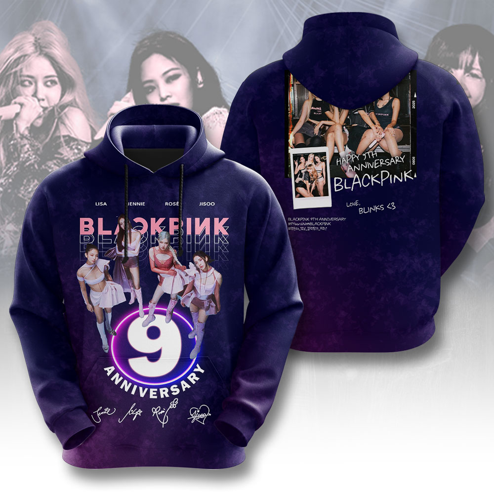 Blackpink Ani 9 3D Hoodie