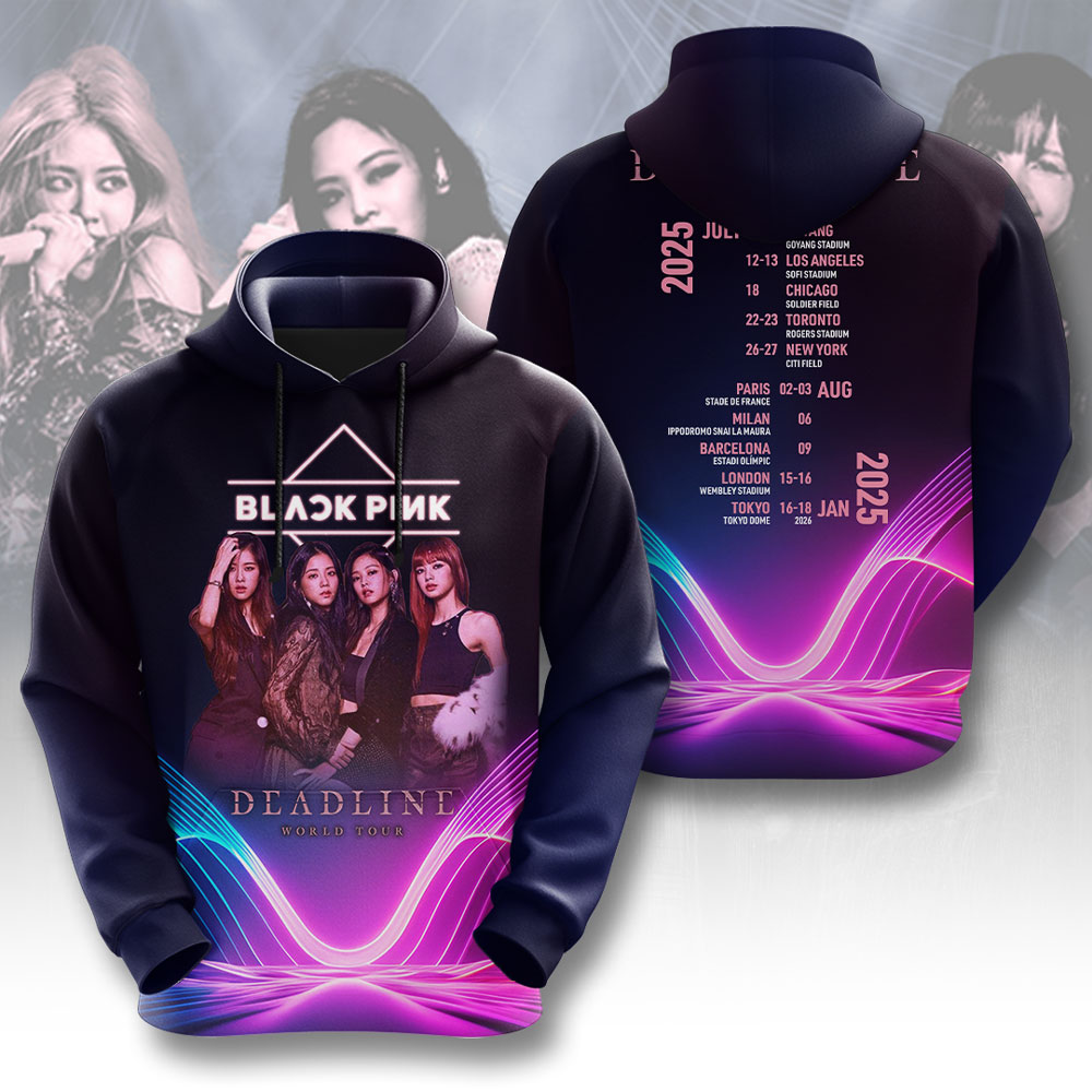 Blackpink Deadline Tour 2025 3D Hoodie