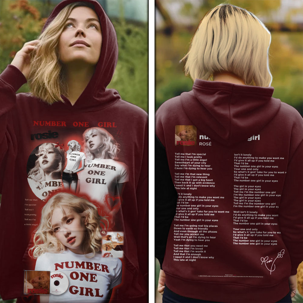 Blackpink Rose 3D Hoodie