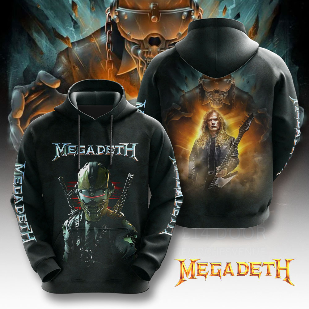 Megadeth 3D Hoodie Black