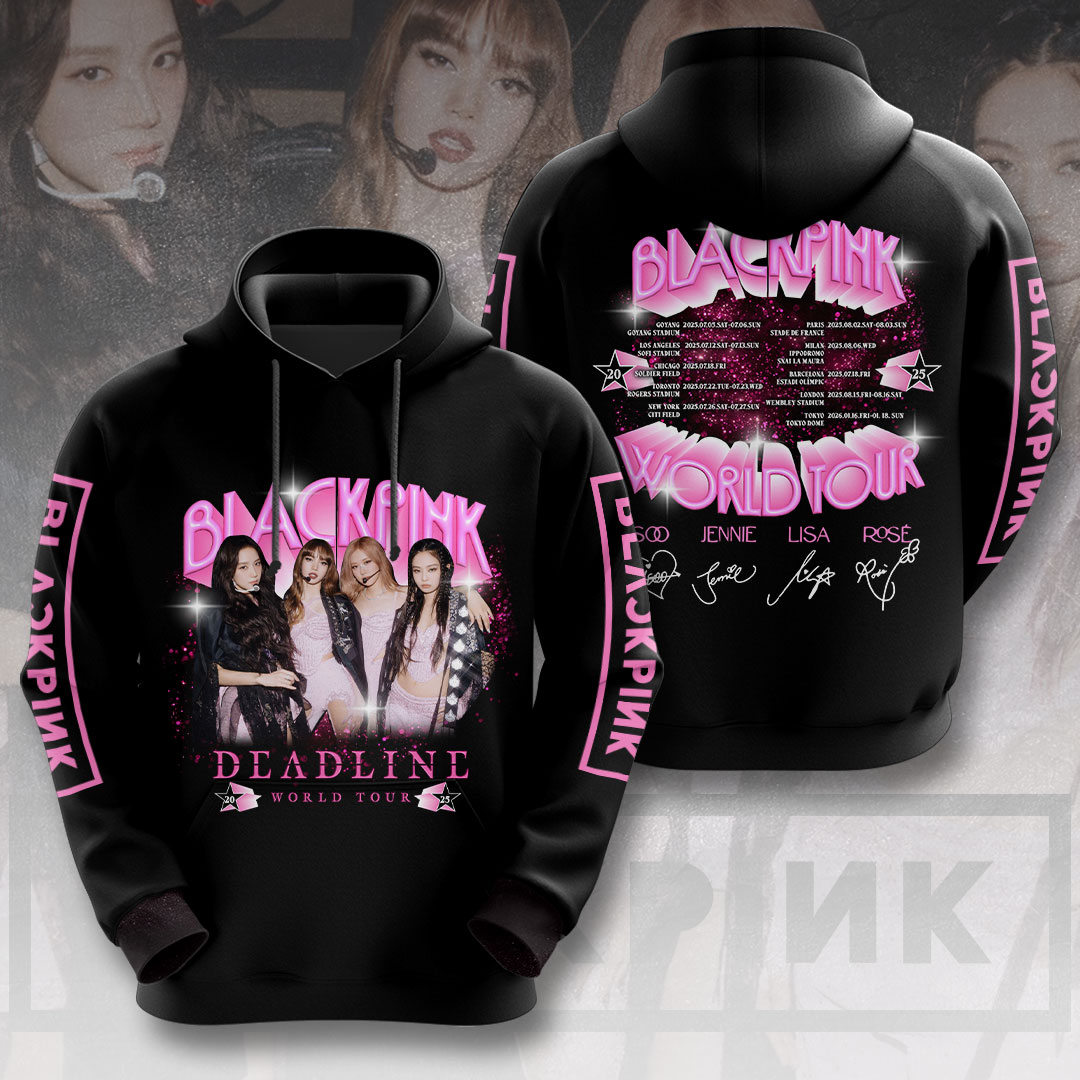 Blackpink Pink Black Hoodie