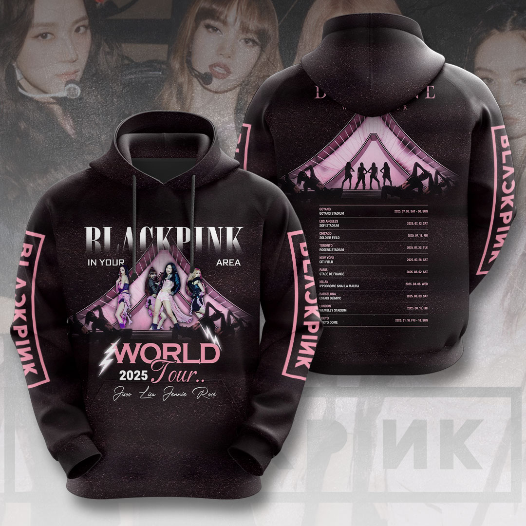 Blackpink 3D Hoodie Black
