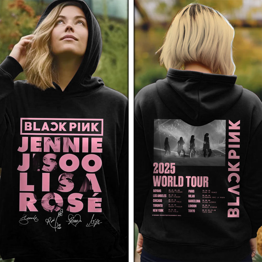 Blackpink Jennie Jisoo Lisa Ros Signature Hoodie