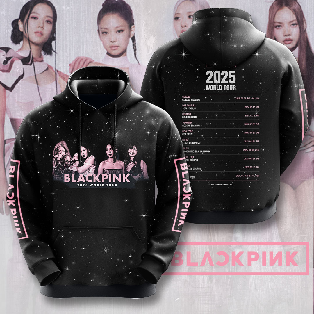 Blackpink Music Hoodie Black