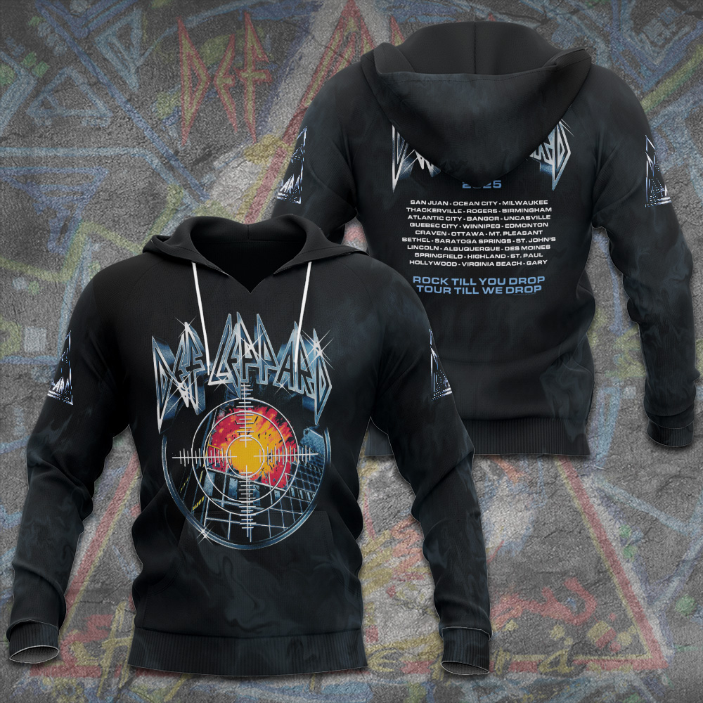 Def Leppard Rock Tour 2025 Classic Hoodie