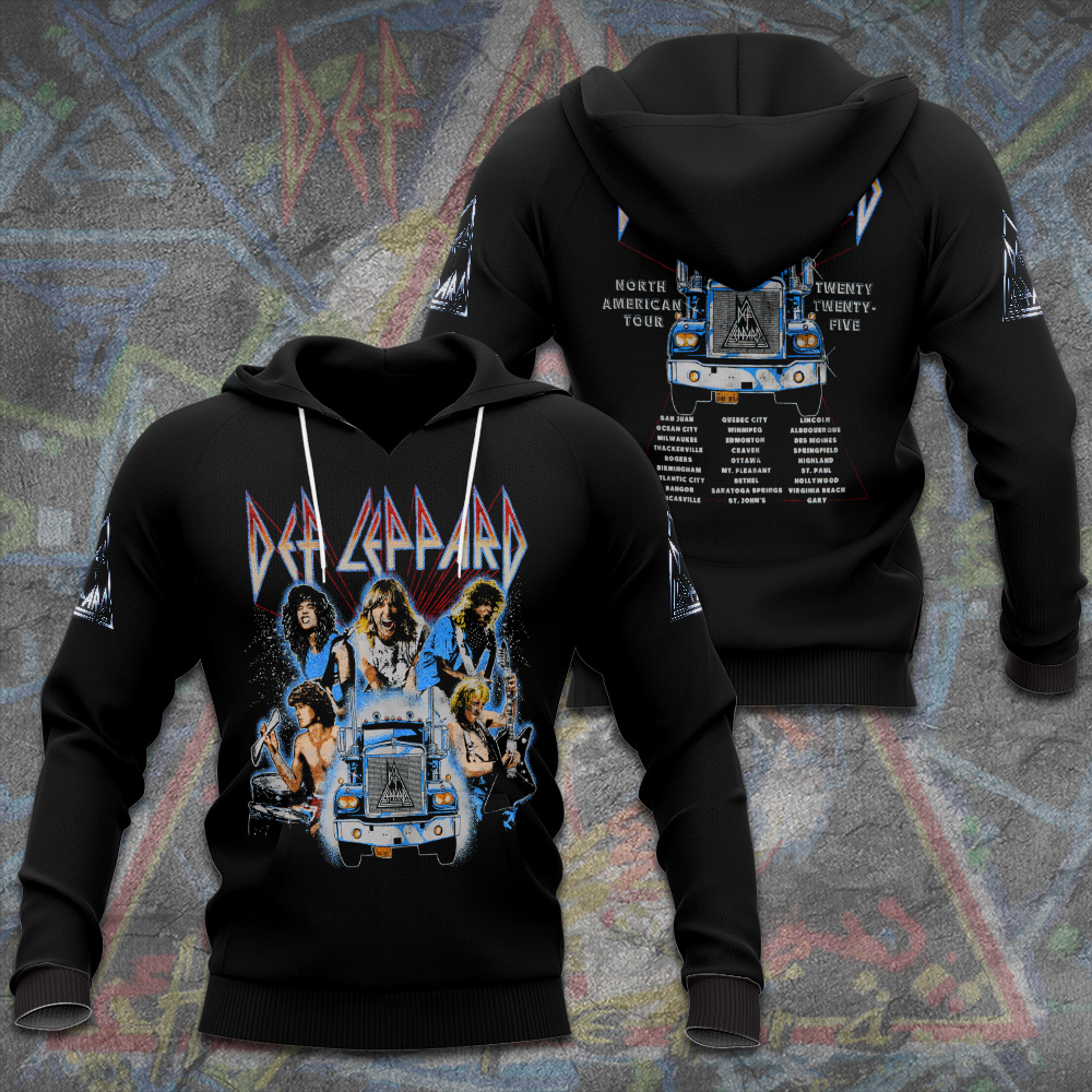 Def Leppard Hoodie Black