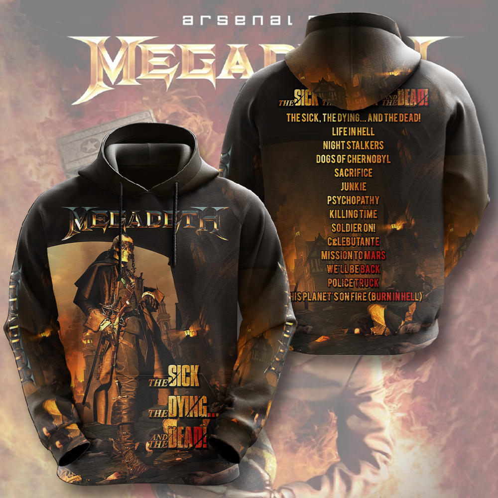 Megadeth The Sick, The Dying... And The Dead! Tour Hoodie