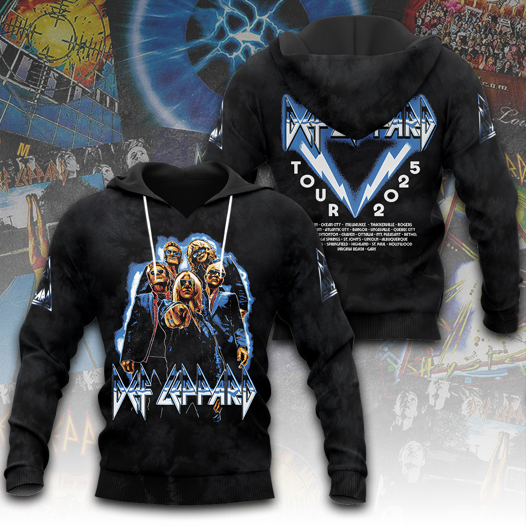Def Leppard Rock Rock Summer Tour 2025 Classic Hoodie