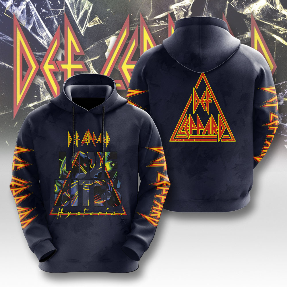 Def Leppard Official Store Love Bites Hysteria Hoodie