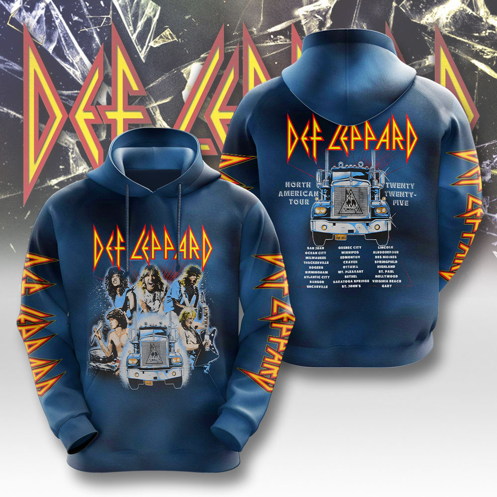 Def Leppard World Tour 2025 Navy
