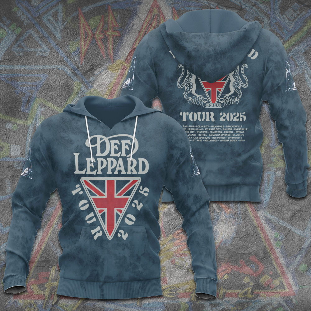 Def Leppard Tiger Rock Tour 2025 Classic Hoodie