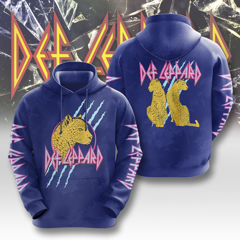 Def Leppard Tiger World Tour 2025 Blue