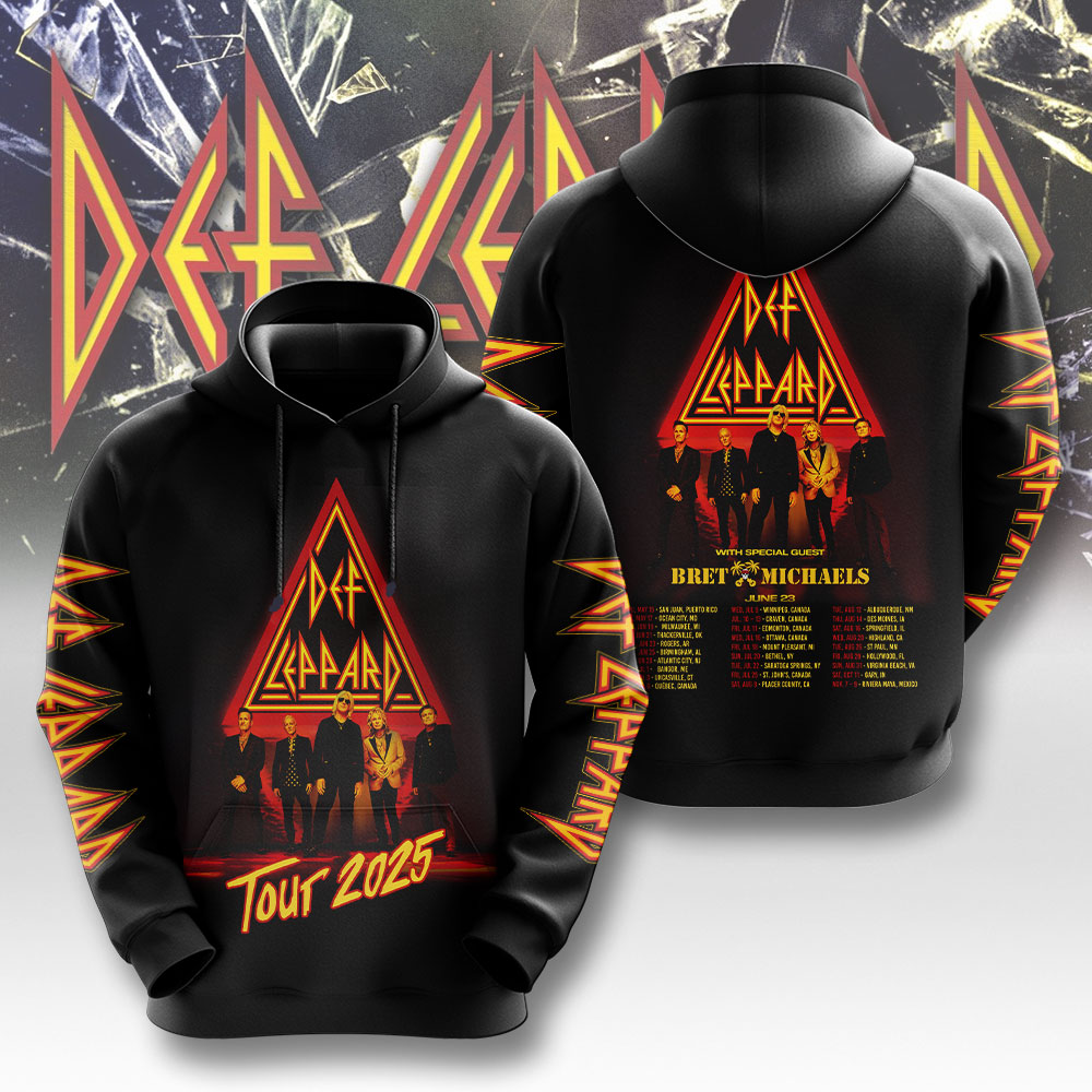Def Leppard 3D Hoodie