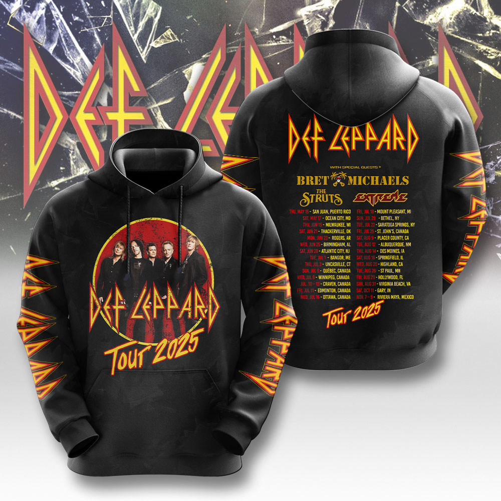 Rare Def Leppard Rock Of Ages Forever D Hoodie 