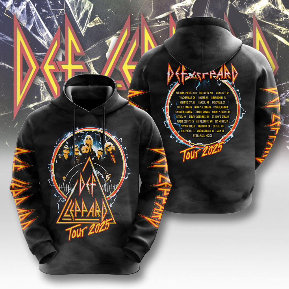 Def Leppard The Summer Stadium Tour 2025 Hoodie