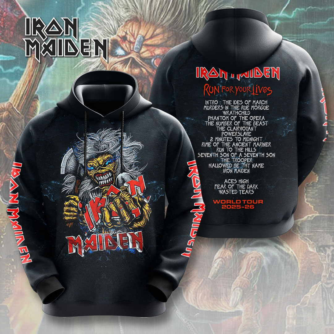 Iron Maiden Run To The Hills Hoodie
