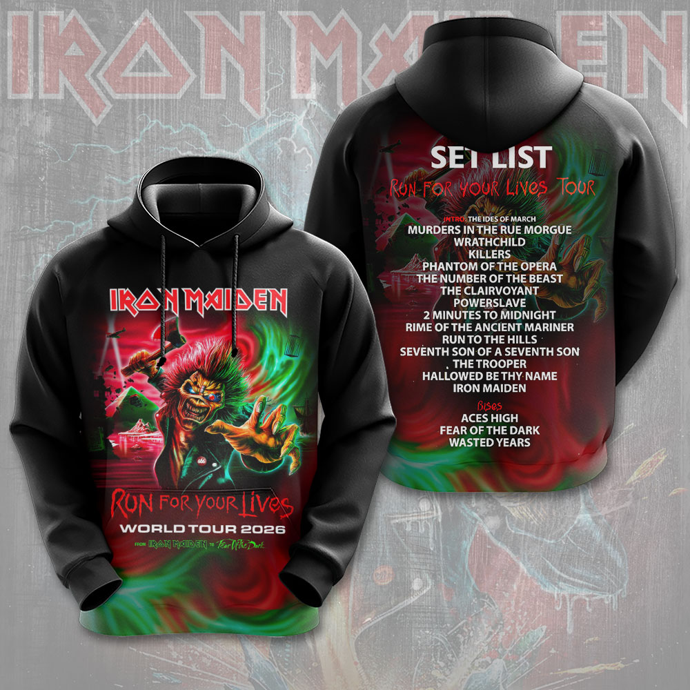 Iron Maiden Run For Your Lives Heavy Metal Hoodie