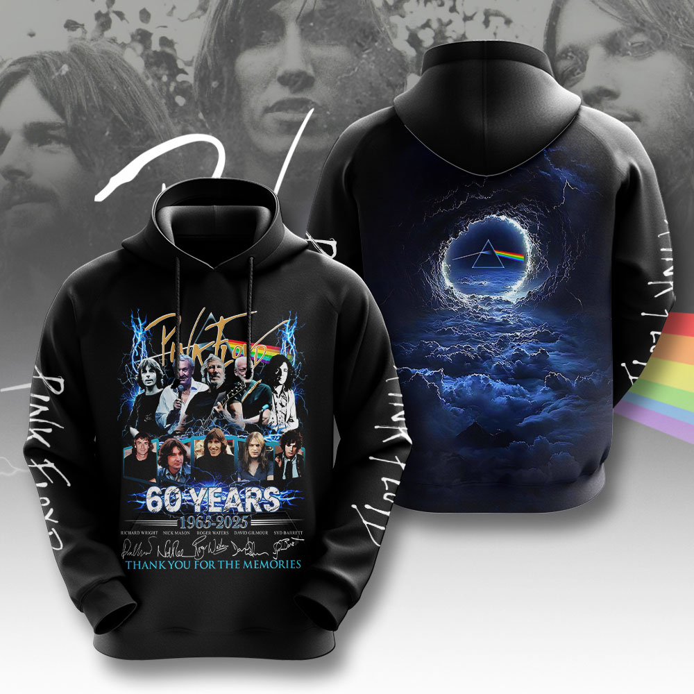 Pink Floyd 60 Years Legacy Hoodie  Cosmic Tour