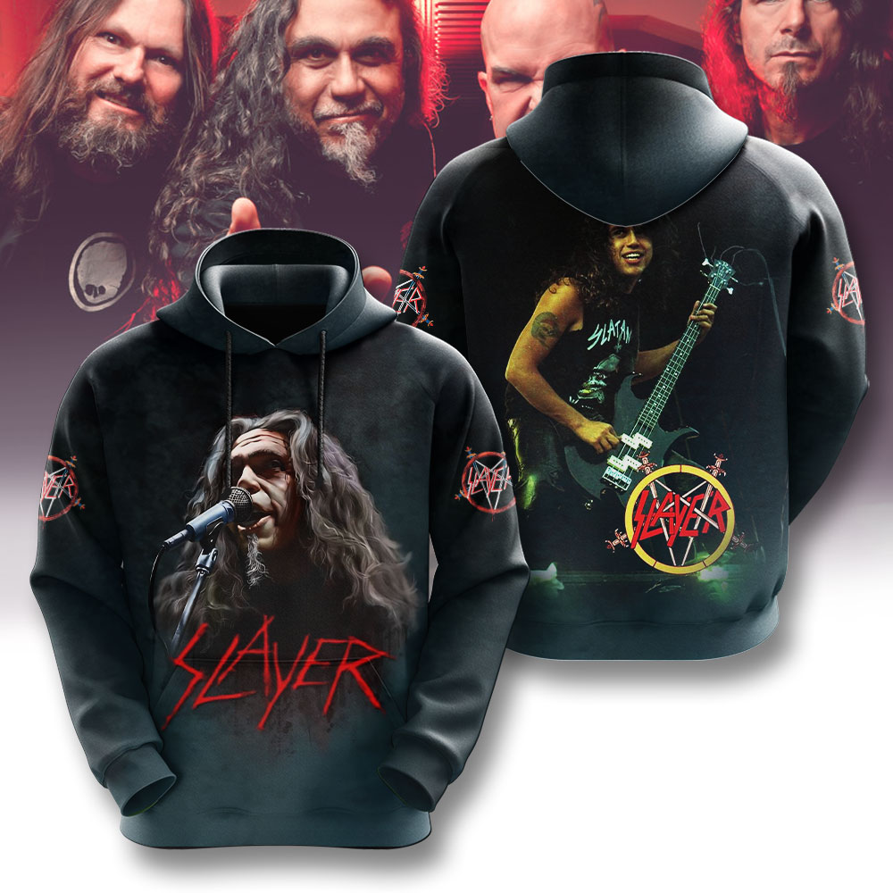 Slayer 2025 X Tom Araya 3D Hoodie