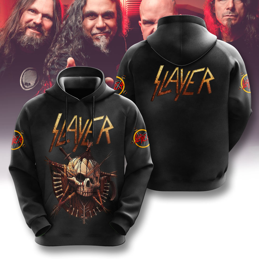 Slayer Skull Hoodie For Men