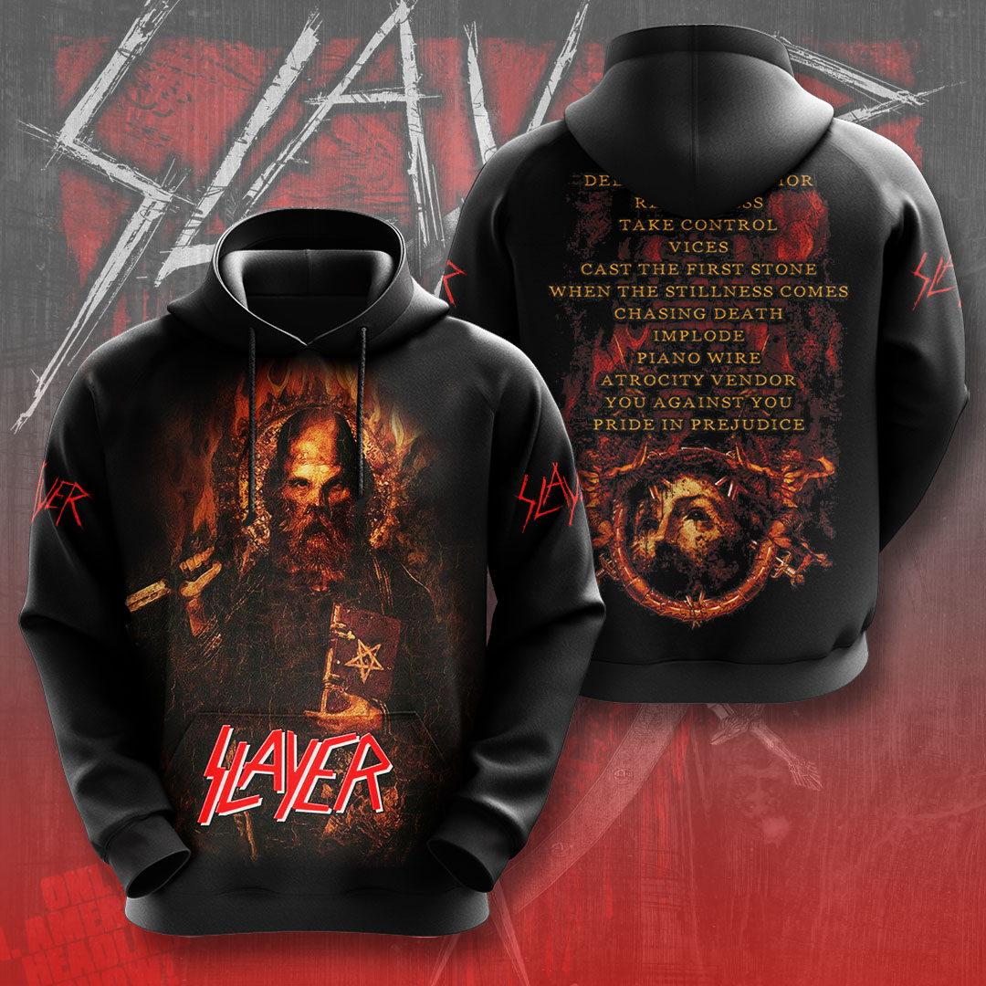 Slayer Slayer Vinyl W Odzie Buty I Dodatki Hoodie For Men