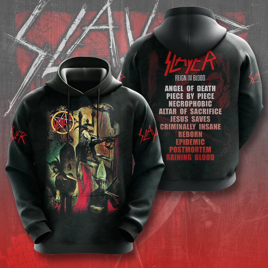 Slayer Flag Hoodie For Men