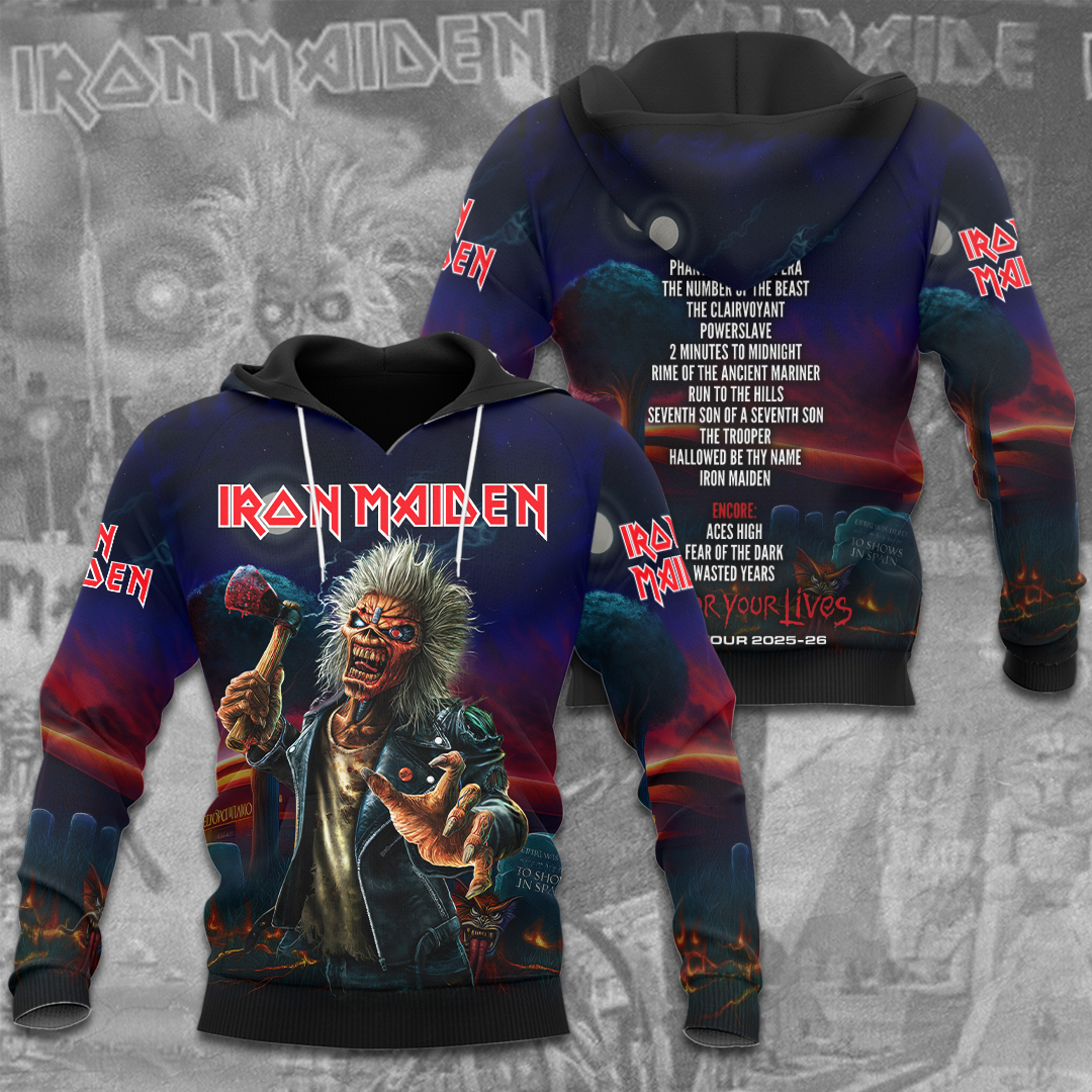 Iron Maiden Design Hoodie