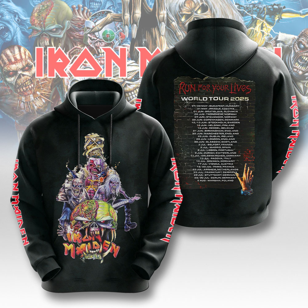 Iron Maiden Music Merchandise Hoodie