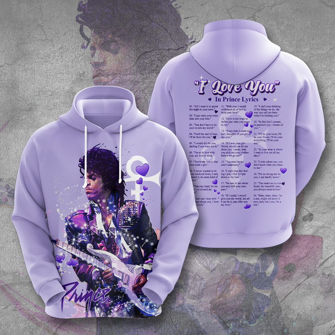 Prince I Love You Forever Tour Hoodie