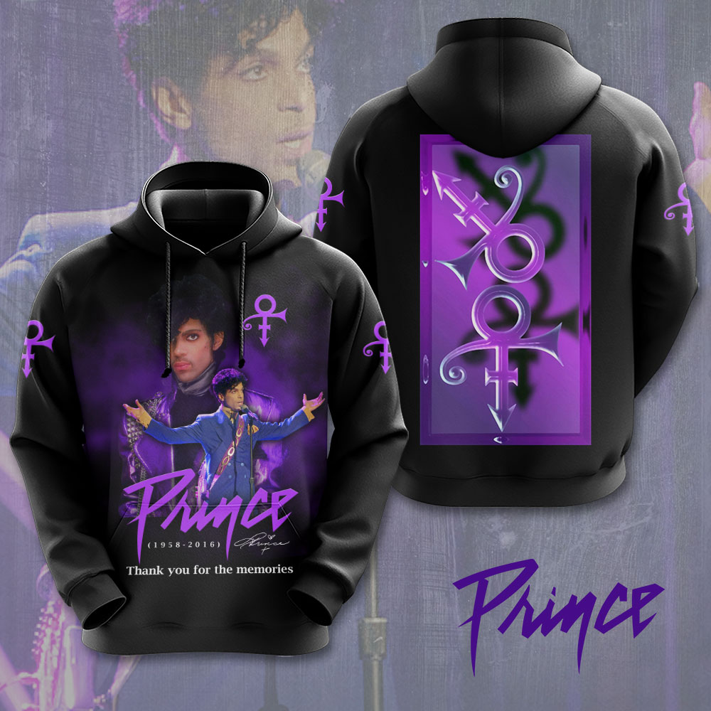 Prince Love Symbol 2025 Tour Hoodie Purple Light Design