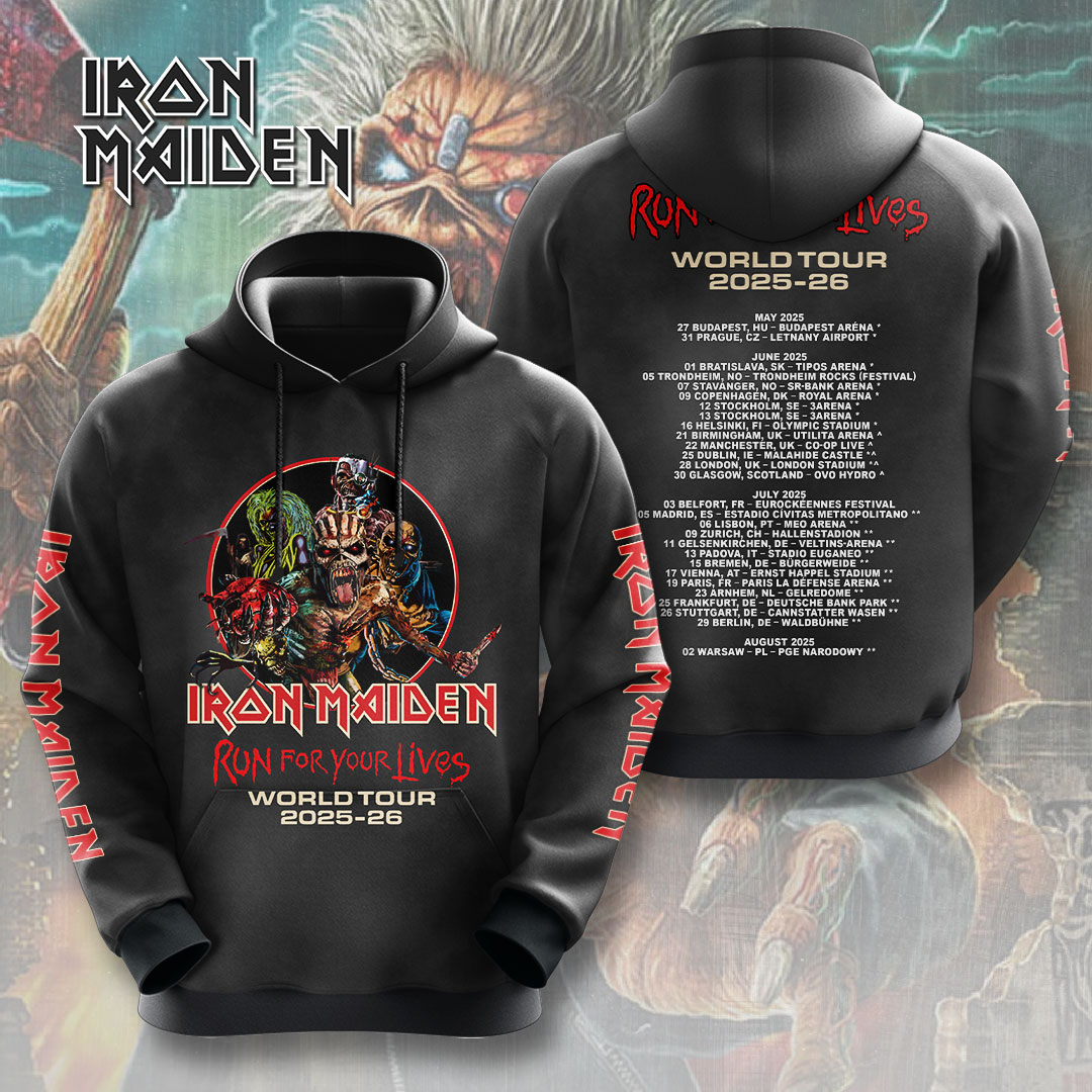 Iron Maiden Guitar Riffs Hoodie