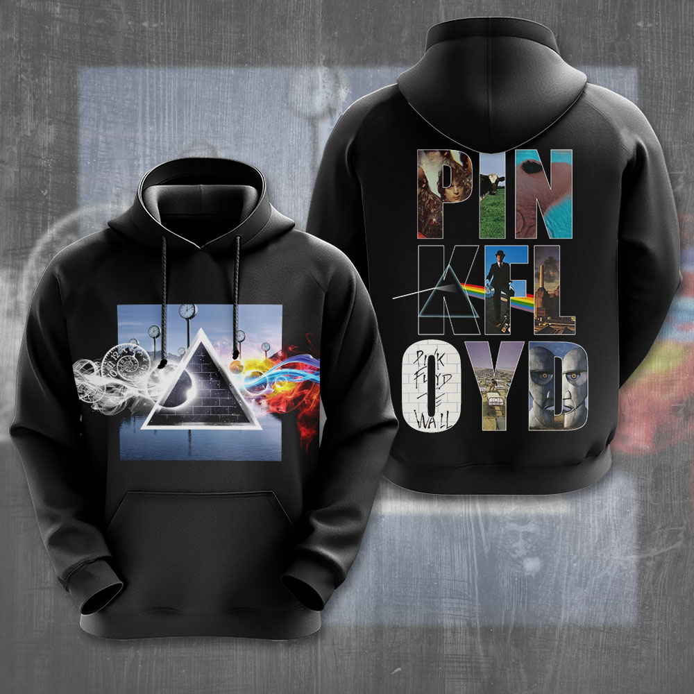 Pink Floyd Triangle Prism Hoodie  Retro Geometry Design