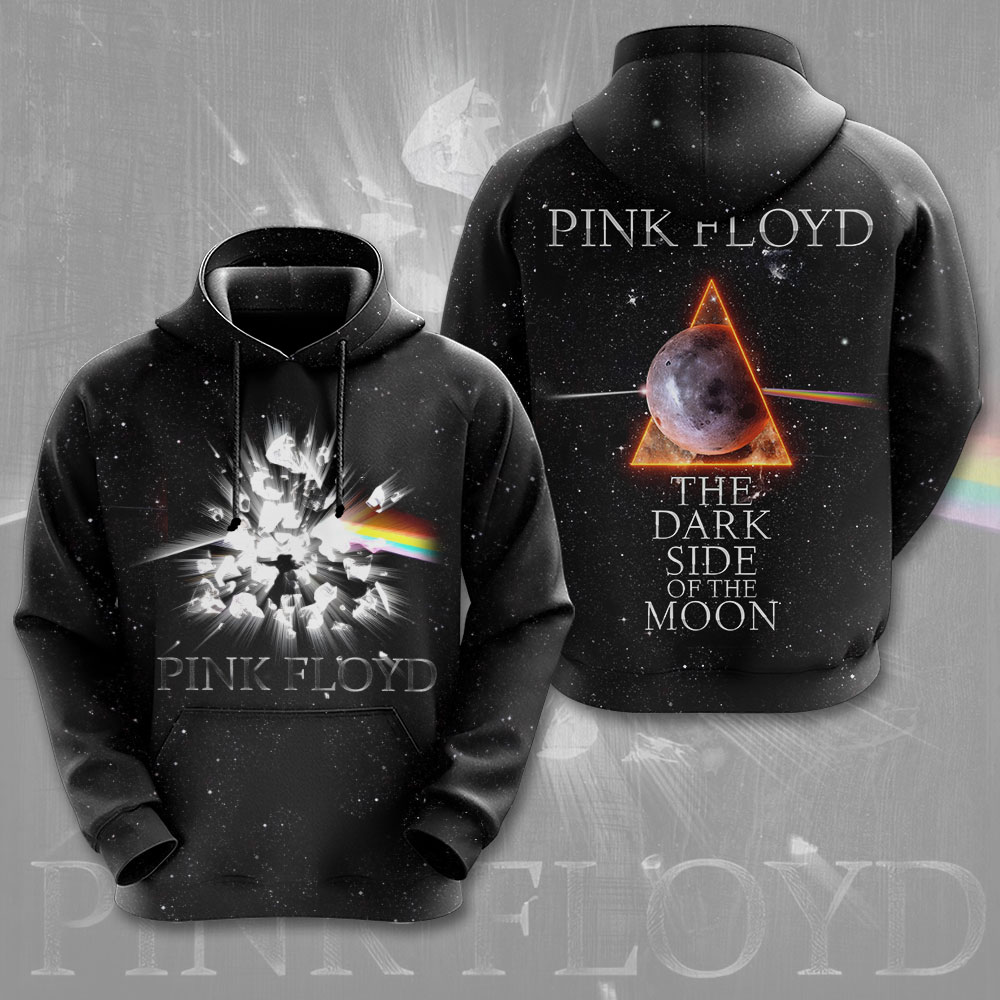Pink Floyd Dark Side Classic Hoodie  Retro Rainbow