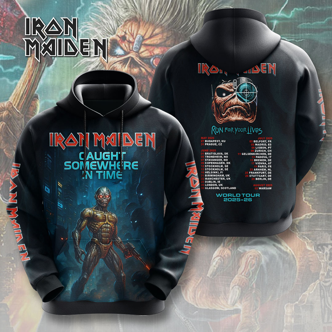 Iron Maiden Twin Lead Guitars Hoodie
