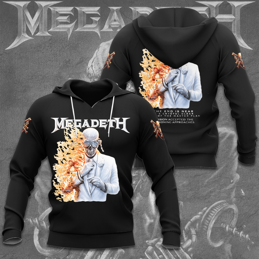 Megadeth 2026 Album Band Men Black Hoodie